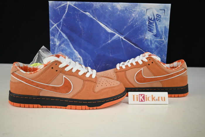 concepts x nike sb dunk low "orange lobster" fd8776-800