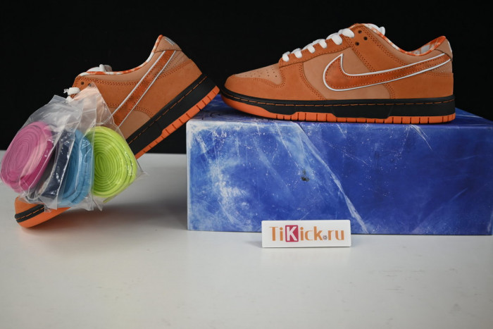 concepts x nike sb dunk low "orange lobster" fd8776-800