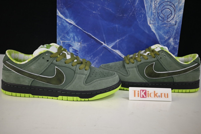 nike sb dunk low concepts green lobster (regular box) bv1310-337