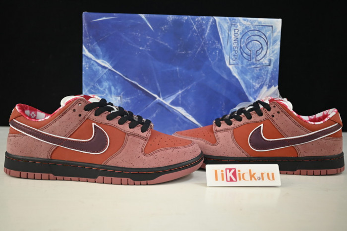 nike sb dunk low concepts red lobster 313170-661