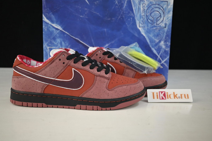 nike sb dunk low concepts red lobster 313170-661