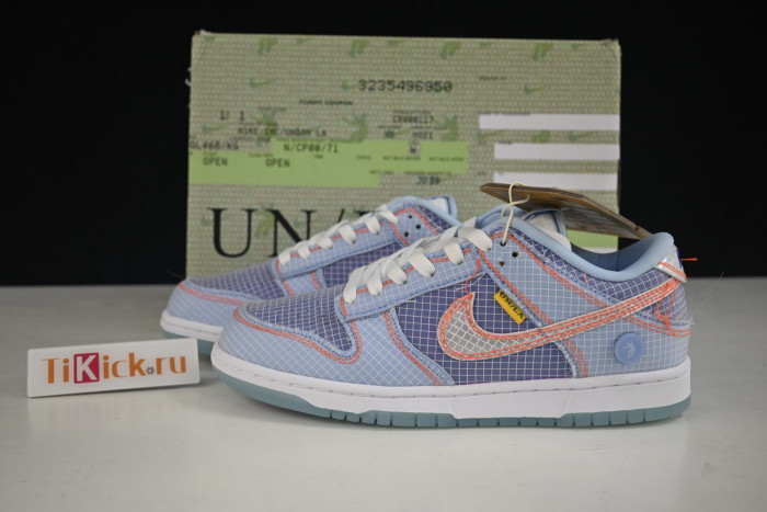 union x nike dunk low blue dj9649-400
