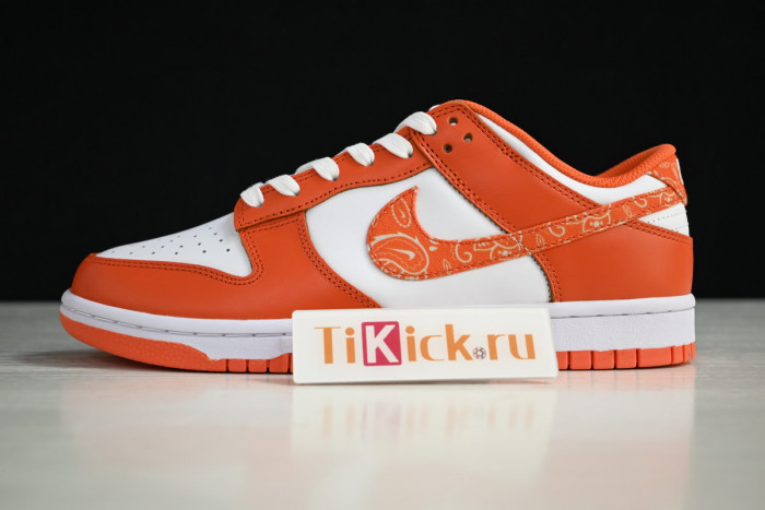 nike dunk low essential paisley pack orange dh4401-103 nike dunk low essential paisley pack orange dh4401-103