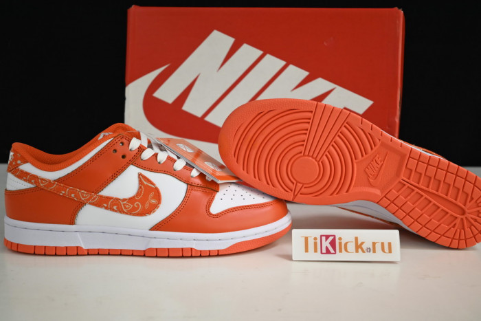 nike dunk low essential paisley pack orange dh4401-103
