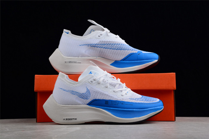 nike zoomx vaporfly next% 2 white blue cu4111-102