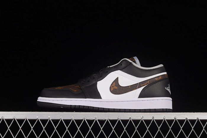 air jordan 1 low aj1 black white brown 553558-039-001 air jordan 1 low aj1 black white brown 553558-039-001
