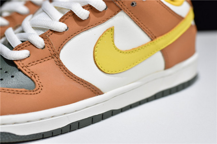 nike dunk sb low vapour mineral yellow - 304292-271