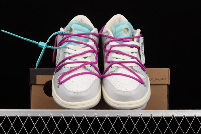 nike dunk low off-white lot 21 - dm1602-100