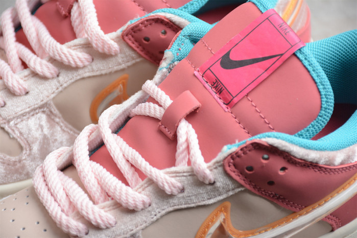 nike dunk social status mid light soft pink dj1173-600