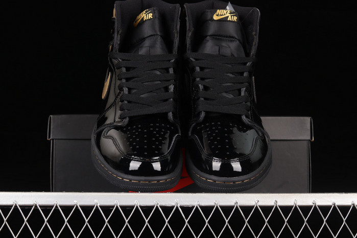 air jordan 1 retro high black metallic gold (2020) 555088-032