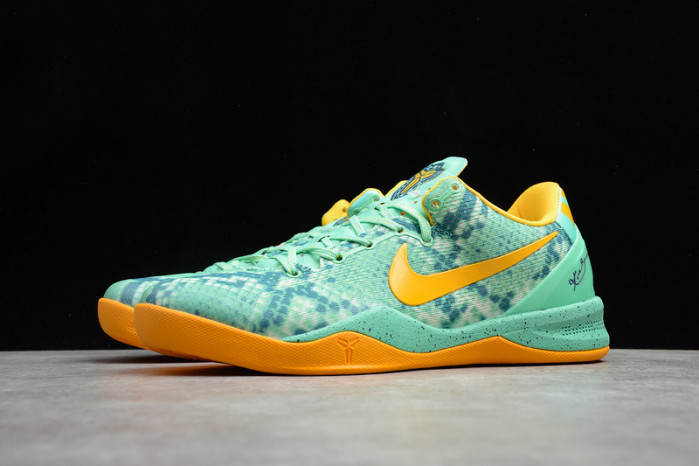 nike kobe 8 system green glow laser orange 555035-304