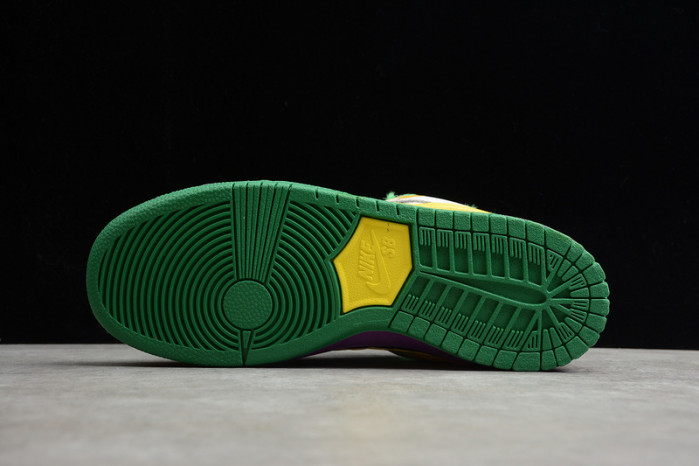 nike duck low pro purple yellow 318403-137