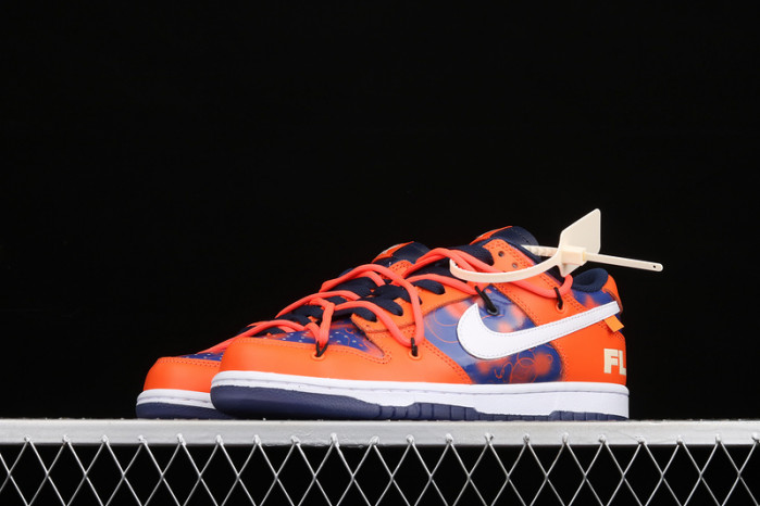 ofw x nike sb dunk low orange perple white ct0856-801
