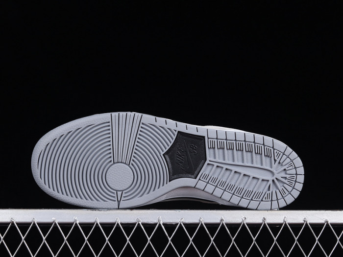 nike dunk low sb zoom pro black/wolf grey-white-white 854866-001