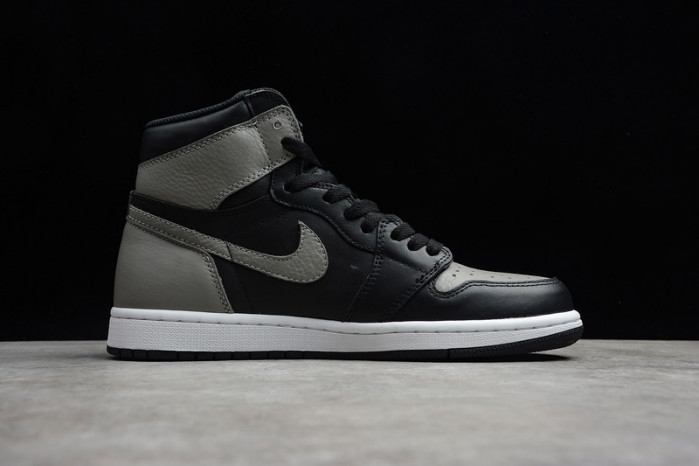 air jordan 1 retro high og shadow black gray 555088-013