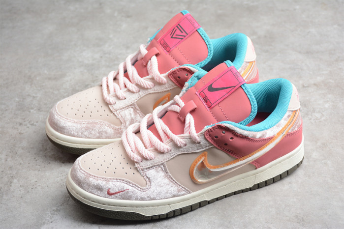 nike dunk social status mid light soft pink dj1173-600