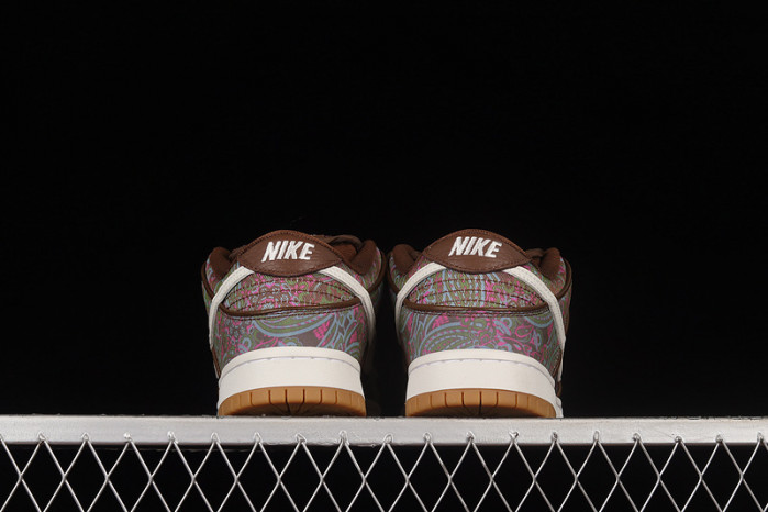nike sb dunk low pro paisley brown - dh7534-200