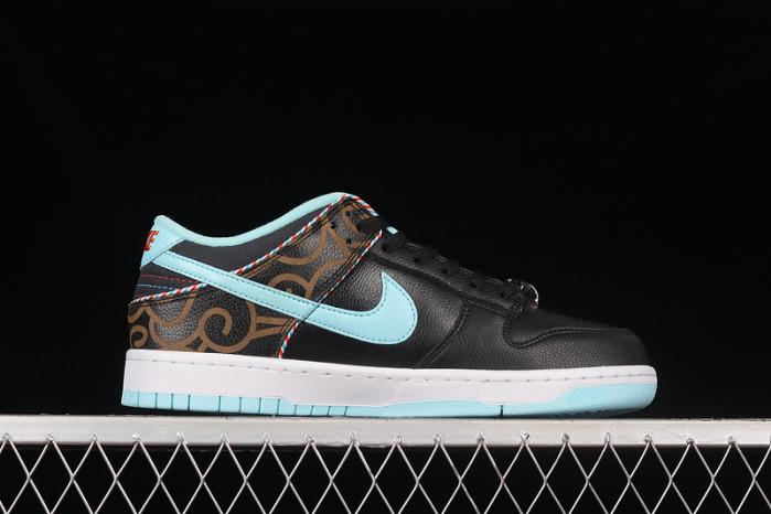 nike dunk low se barber shop black dh7614-001