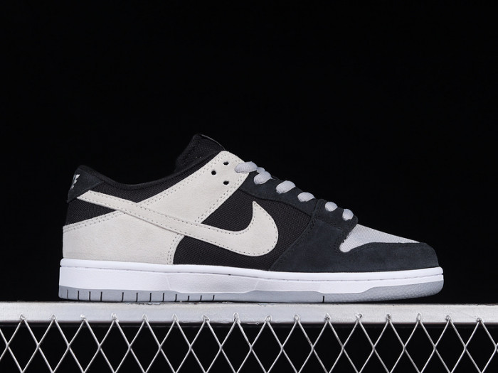nike dunk low sb zoom pro black/wolf grey-white-white 854866-001