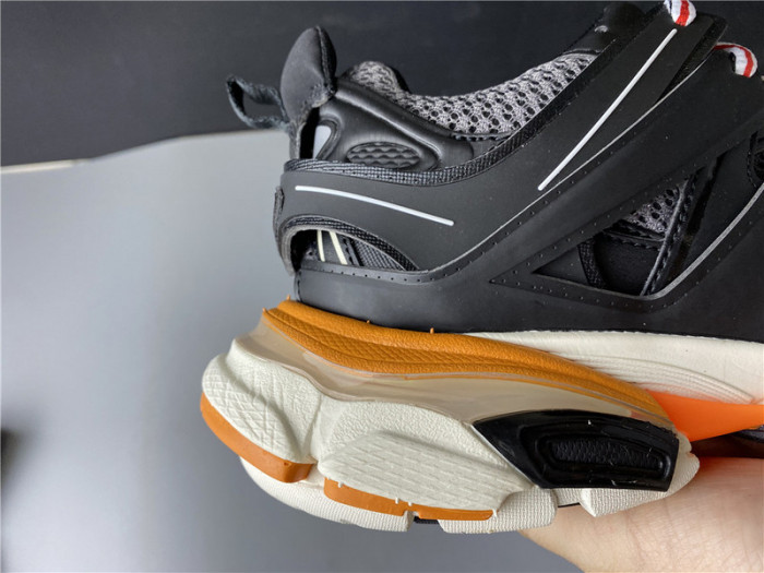 blcg sneaker tess.s.gomma black white orange 542436 w1gb7 2019