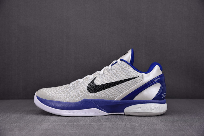 nike zoom kobe 6 white del sol - 436311-101