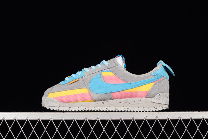 union x nike cortez blue pink dr1413-002