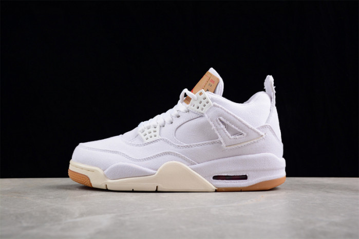 air jordan 4 retro levi''s white (levi''s tag) ao2571 100 air jordan 4 retro levi''s white (levi''s tag) ao2571 100