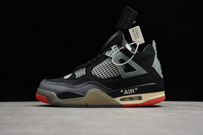 ofw x air jordan 4 “bred” cv9388-001 ofw x air jordan 4 “bred” cv9388-001