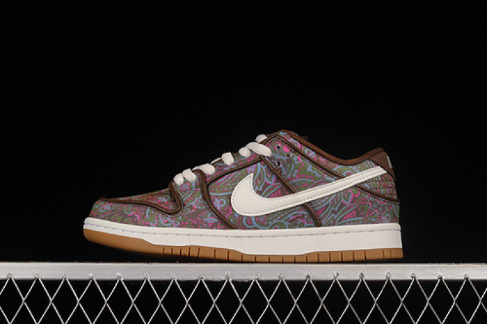 nike sb dunk low pro paisley brown - dh7534-200