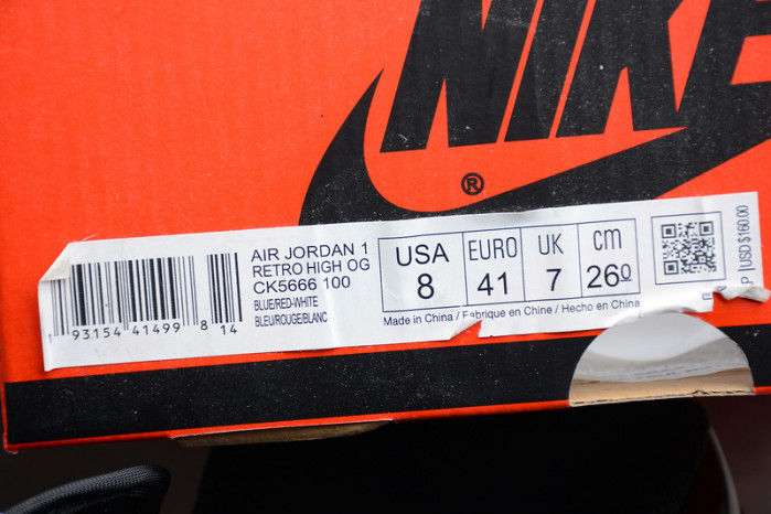 air jordan 1 unc to chicago fearless ck5666-100