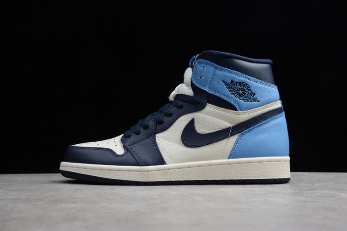 air jordan 1 retro high og | unc - obsidian university blue 555088-140