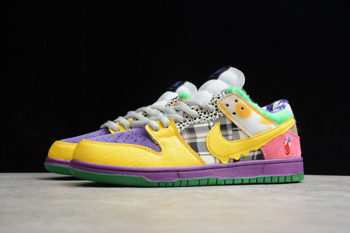 nike duck low pro purple yellow 318403-137