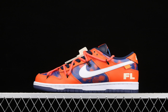ofw x nike sb dunk low orange perple white ct0856-801