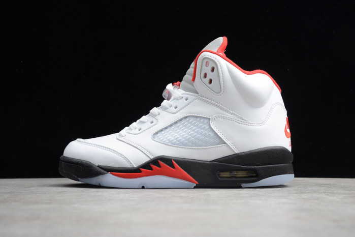 air jordan 5 retro fire red silver tongue (2020) da1911-102