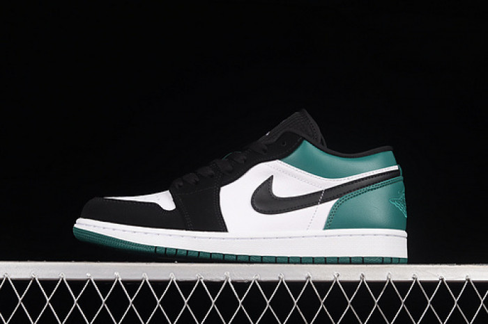 air jordan 1 low white black mystic green - 553558-113 air jordan 1 low white black mystic green - 553558-113