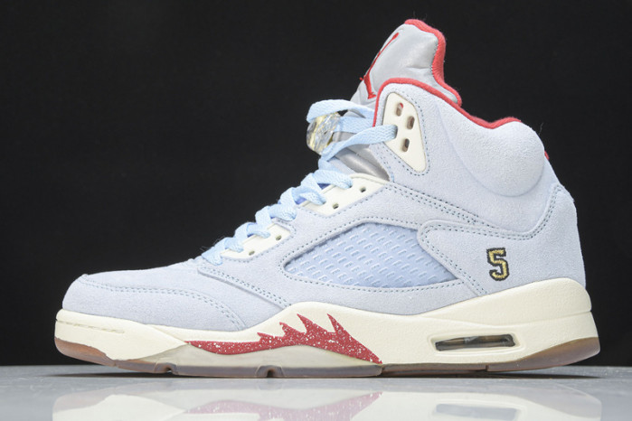 trophy room x air jordan 5 jsp ice blue ci1899-400