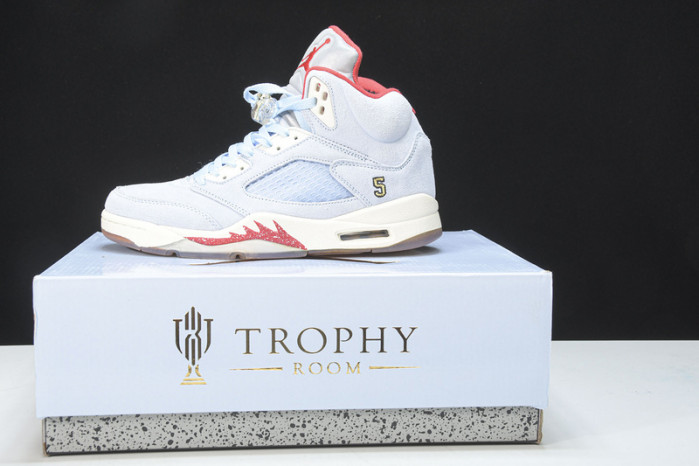 trophy room x air jordan 5 jsp ice blue ci1899-400