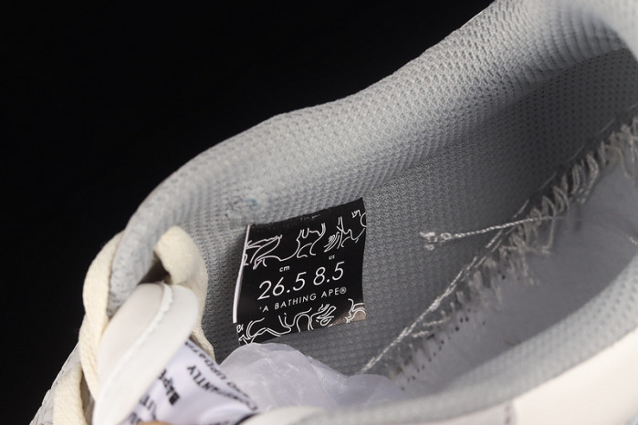 bape sta sk8 to nigo light grey/white/beige aa1g801009i