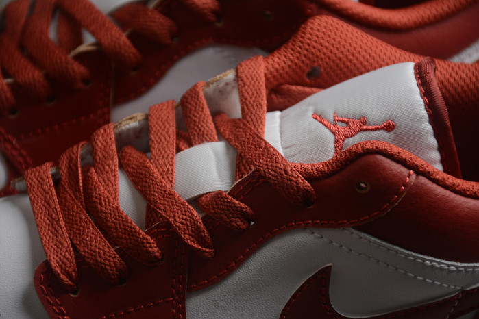 air jordan 1 low "white/dune red" fj3459-160