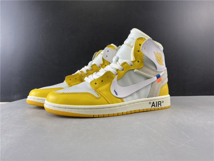 air jordan 1 x ofw nrg white yellow aq0818 149 air jordan 1 x ofw nrg white yellow aq0818 149
