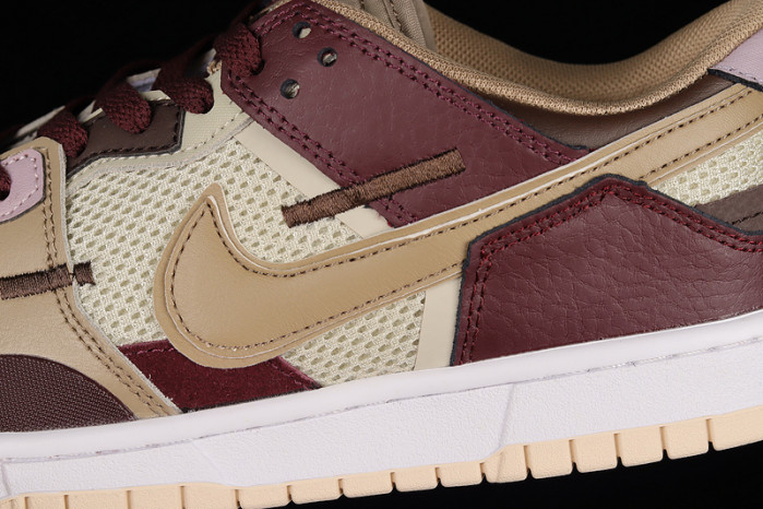 nike dunk low scrap latte - dh7450-100