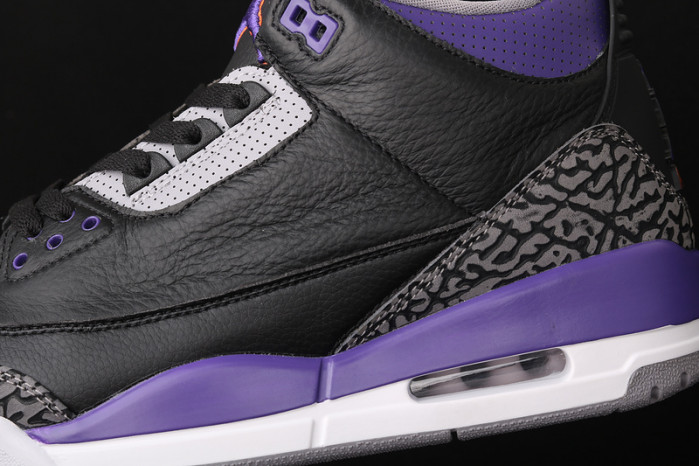 air jordan 3 retro black court purple ct8532-050