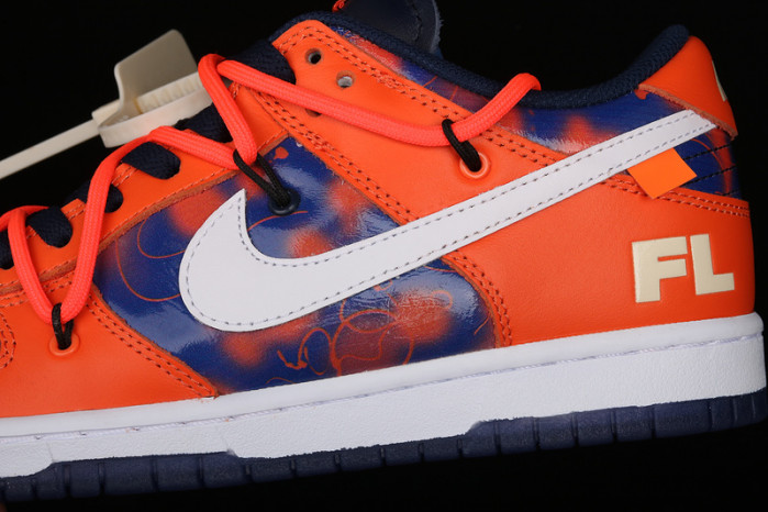 ofw x nike sb dunk low orange perple white ct0856-801