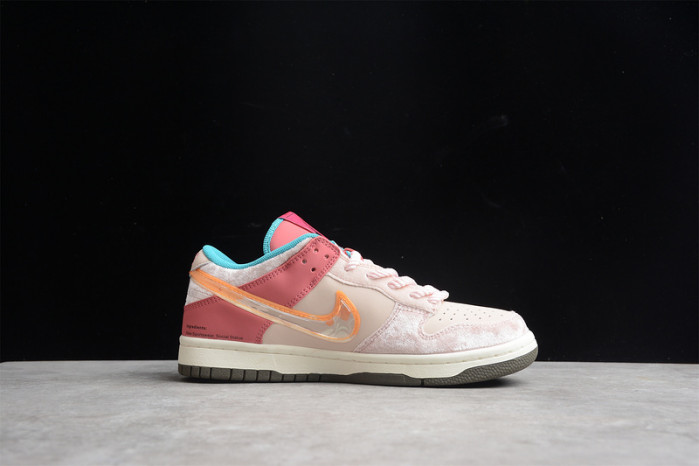 nike dunk social status mid light soft pink dj1173-600