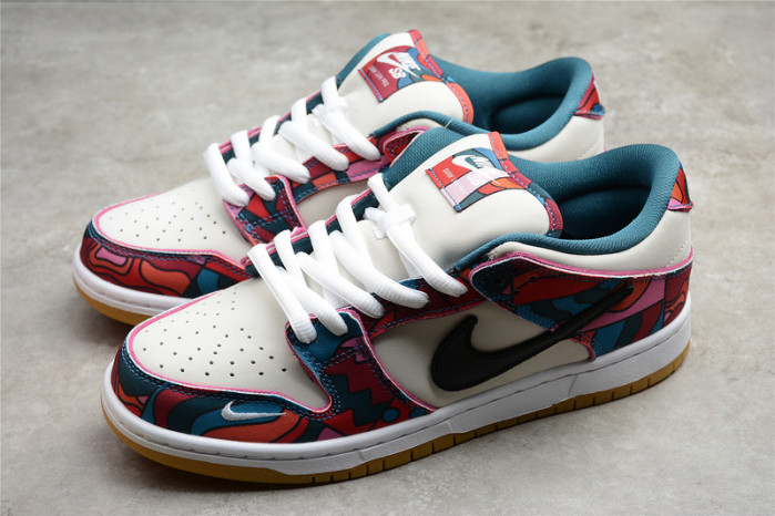 nike sb dunk low pro parra abstract art (2021) - dh7695-600