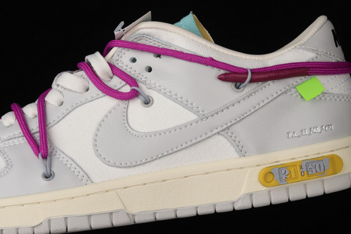 nike dunk low off-white lot 21 - dm1602-100