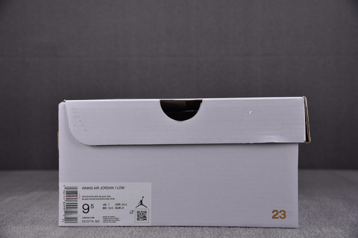 jordan 1 low reverse black toe (w) dc0774-160