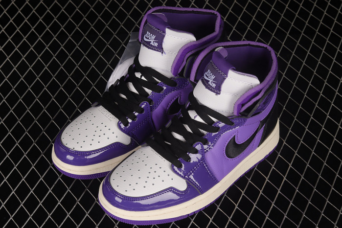air jordan 1 high zoom air cmft purple patent (w) ct0979-505