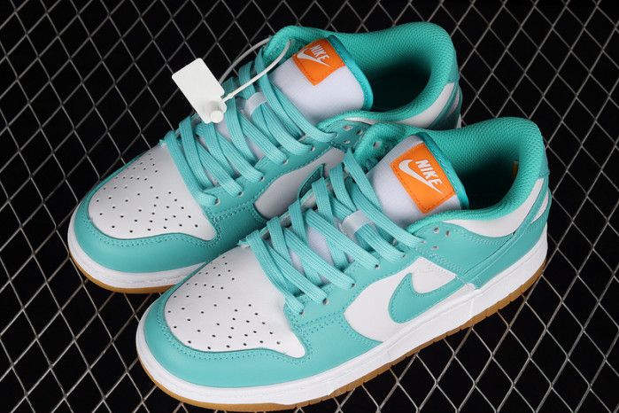 nike dunk low white turquoise (w) - dv2190-100