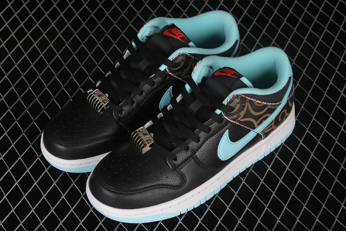 nike dunk low se barber shop black dh7614-001